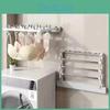 Folding Mounted Rack Drying Wall Space Saving Drying Clip Bathroom Non Perforated Towel Sock Stand Household Balcony Accessory