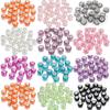 20pcs/lot Round Big Hole Resin Beads Faceted Loose Beads DIY Charms Earrings Bracelet Necklace Handicrafts For Jewelry Making