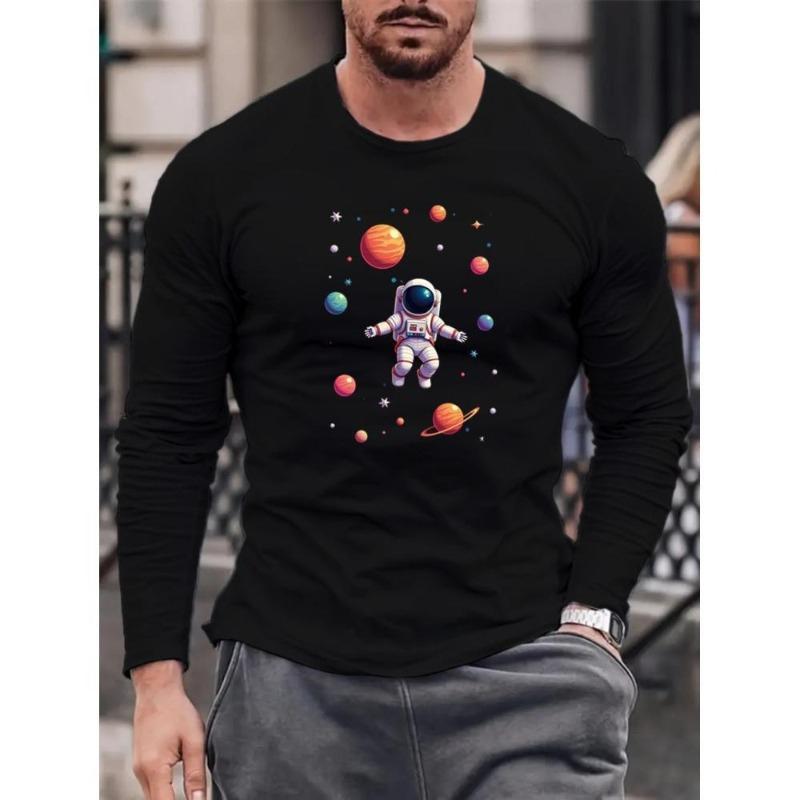 

Men s Long Sleeve T-Shirt, Stretch Cotton-Linen Blend, Solid Jet Black, Slim Fit & Versatile for Work/Outdoor XXL чёрный