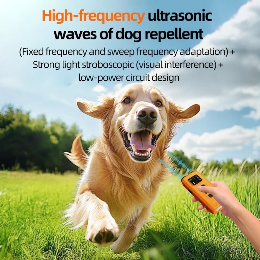 Portable 30KHz Ultrasonic Anti-Barking Devices 3 Modes Effective Dog Training Tool LED 32FT Bark Control Indoor Outdoor