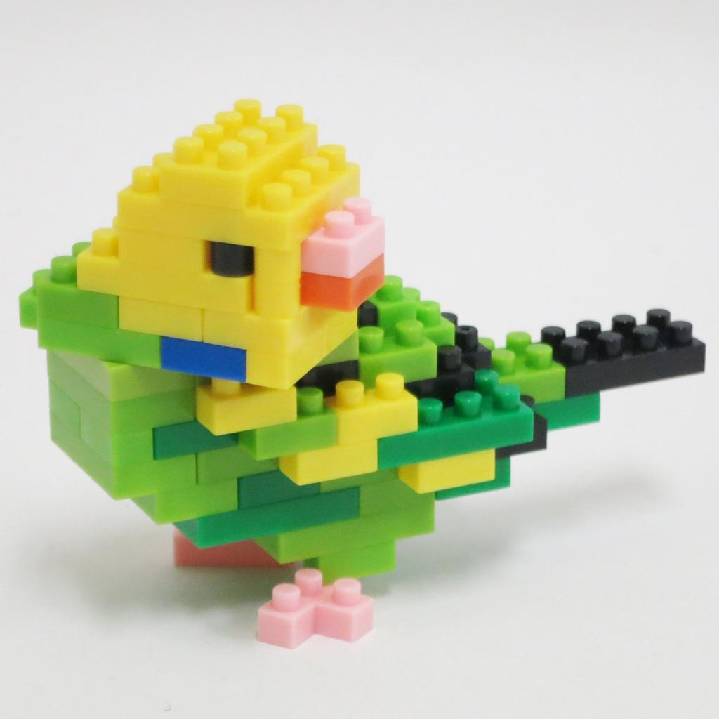 Kawada Nanoblock Budgerigar Green Opaline NBC_167