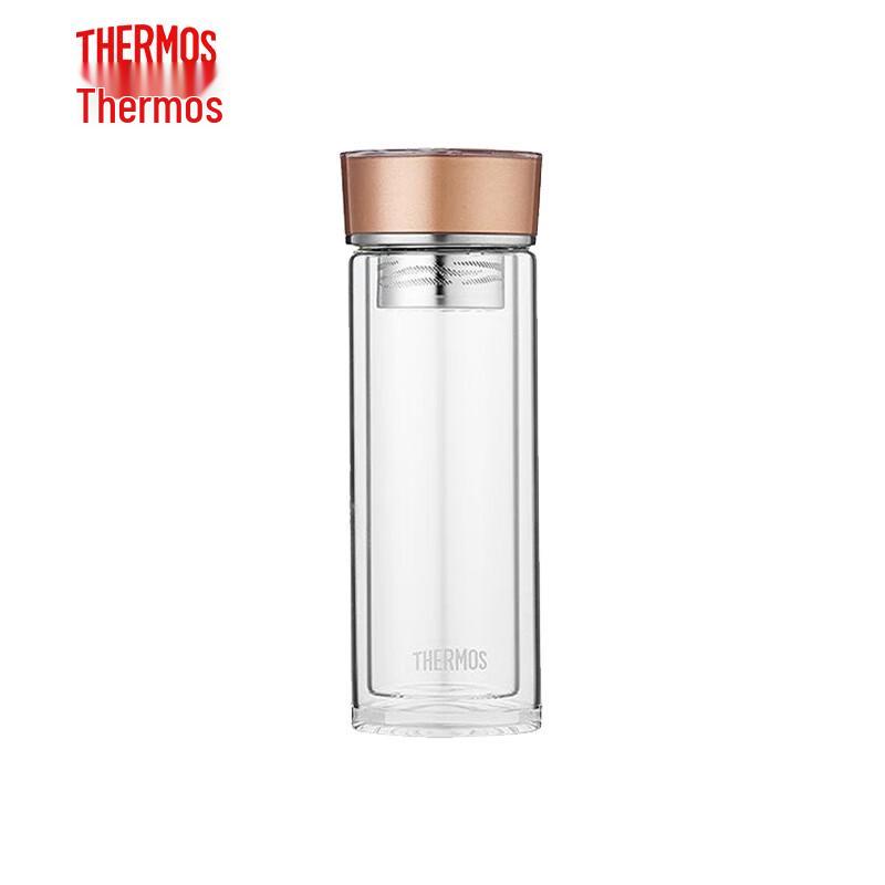 THERMOS Double Wall Glass Tea Infuser Bottle