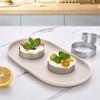 12 Piece Nonstick Mousse Cake Ring Stainless Steel French Dessert Mold Perforated Tart Ring  Pie