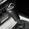 Carbon Fiber Style Auto Schalthebel Knopf Abdeckung Aufkleber für Mercedes Benz W204 W212 ACEG GLS Klasse Auto Zubehör