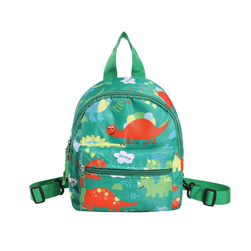 Schoolbag Wholesale New Children's Bag Oxford Cloth Cartoon Dinosaur Pattern Backpack Kindergarten Baby Girl Play Backpack