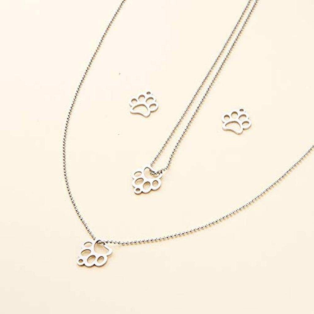 20 Stück Hundepfotenabdruck Anhänger - Hohl, Haustier-Thema, Legierung, mit großem Loch für DIY Schmuckherstellung, für Halskette