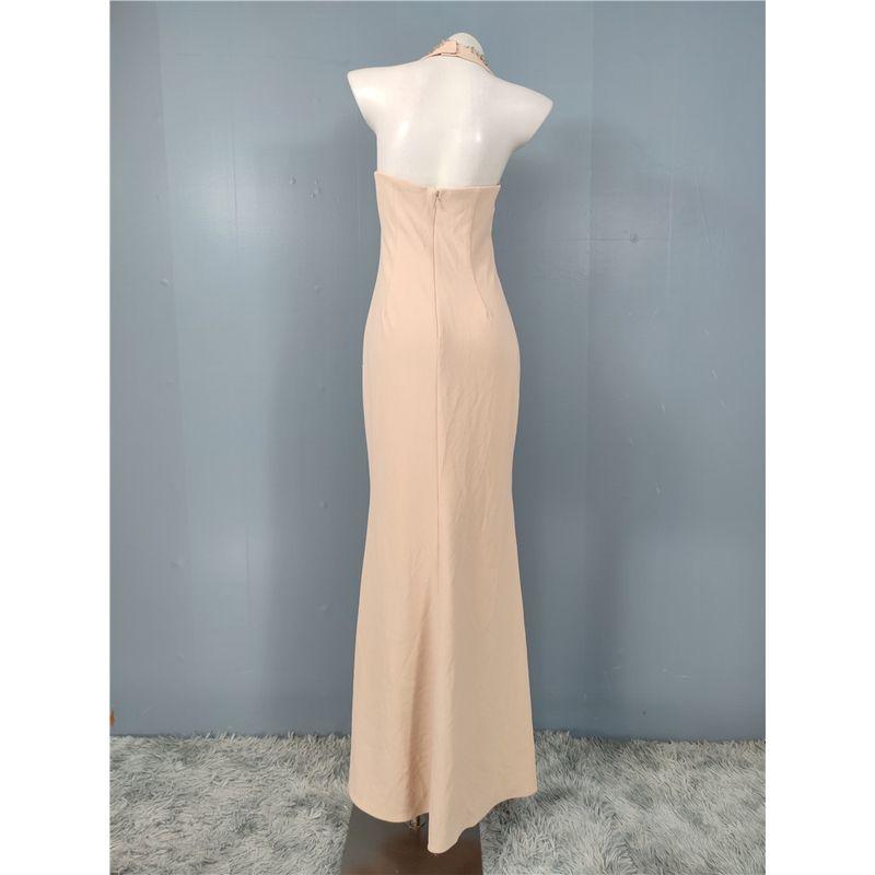 Foreign Trade Order High-Quality Style Halter Backless Split Annual Meeting Party Banquet Guest Dresses Evening Wear Jumpsuit Long Dress