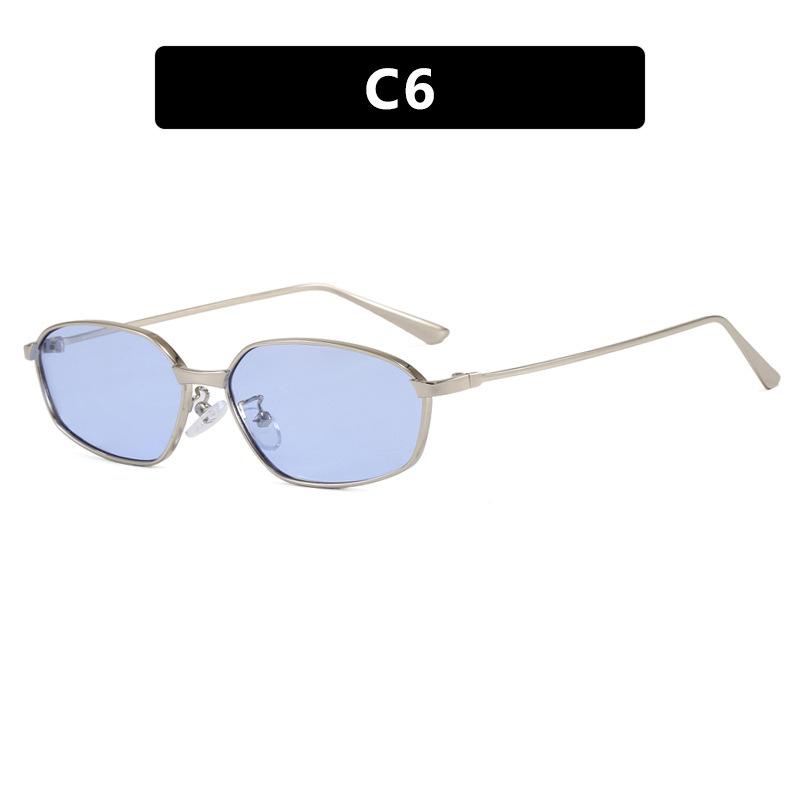 

Small frame polygonal irregular sunglasses retro sunglasses European and American street shots ins personalized high-end sunglasses pictured