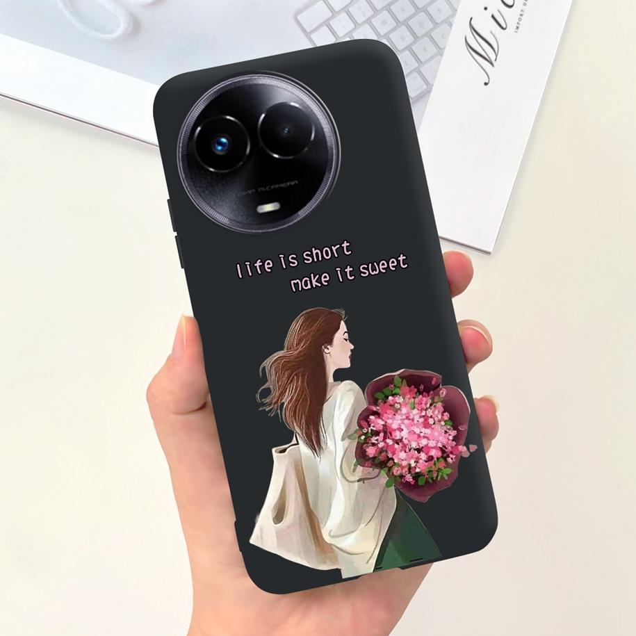 Shockproof Case For Realme 11 5G / Realme 11X Phone Cover Fashion Girls Soft Silicone Funda For Realme11 11 X 2023 RMX3785 Coque