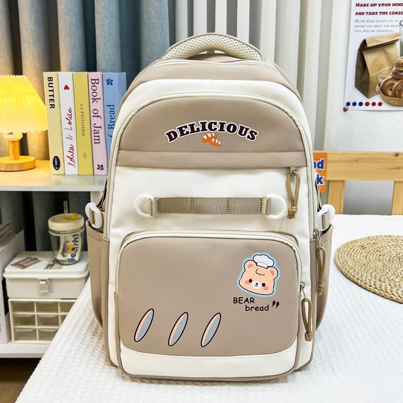 Korean Version Ins Style High-value Backpack Fashionable Large-capacity Schoolbag Junior High School High School College Student Schoolbag Female