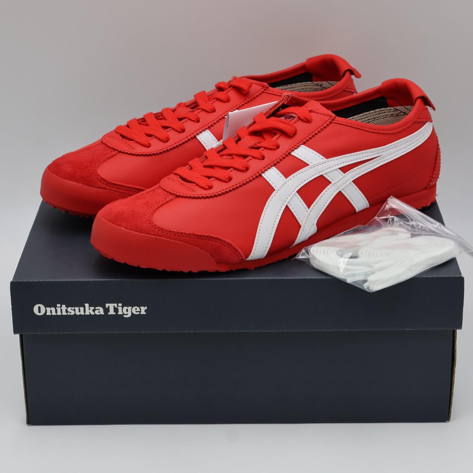 1183C102-601 Onitsuka Tiger Mexico 66 Классический Красный/Белый (Мужской) 4