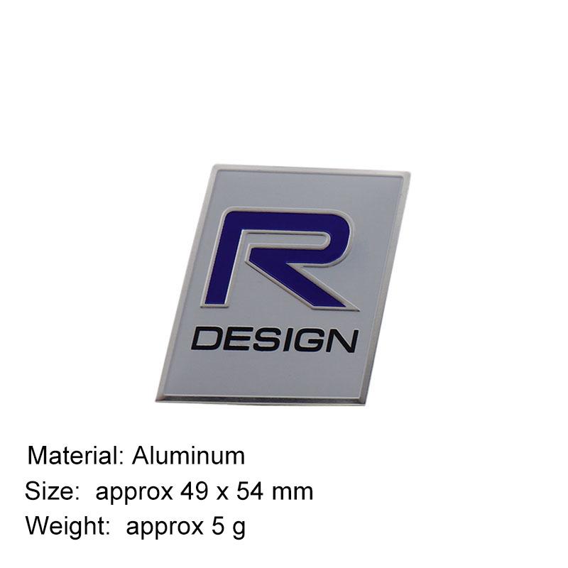 Aluminium R AWD Inscription Swedish Flag OCEAN Sweden Crown Car Rear Emblem Badge Sticker For S60 S90 S80 XC60 XC90 XC40 V40 V60 V90