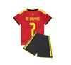 2627 Conjunto de Camiseta Mundial Infantil: Uniformes de Número Estrella para Portugal e Italia