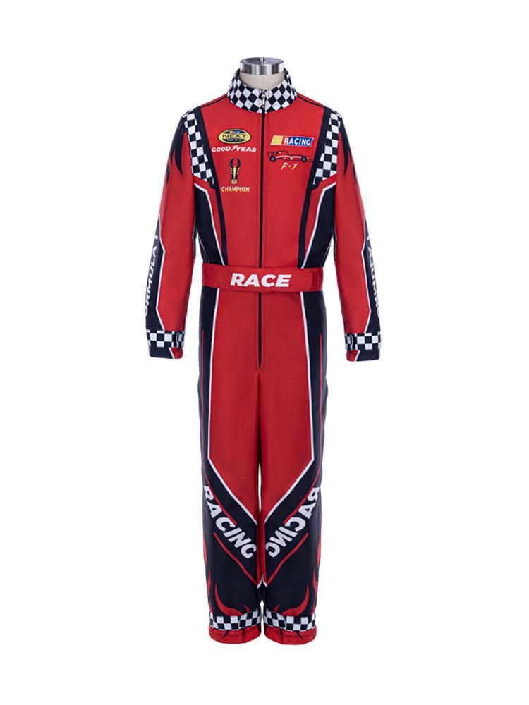 Summer Children's Breathable Racing Suit: Outdoor Karting & Beach Buggy Jumpsuit for Events