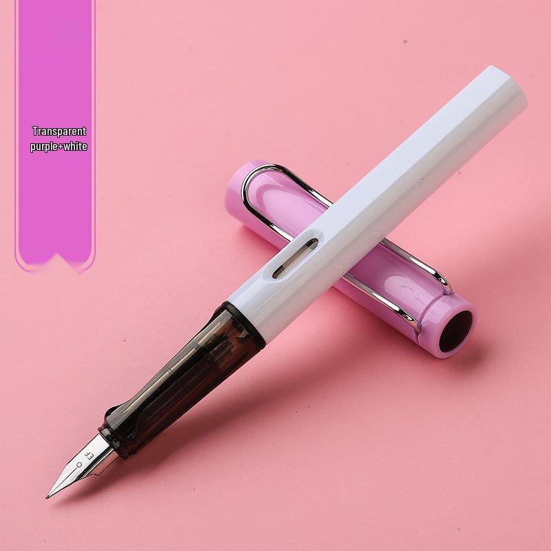 Colorful Ergonomic Fountain Pen for Students - Perfect for Writing Practice and Custom Logo Gifts