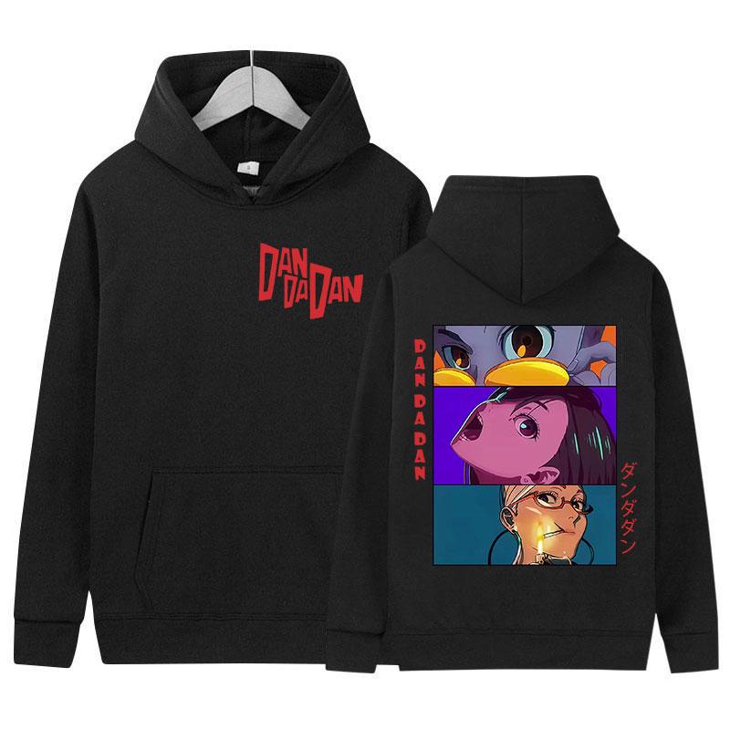 Japan Anime Dandadan Okarun Dan Da Dan Graphic Hoody Mens Women Vintage Oversized Sweatshirt Fashion Harajuku Hoodies Streetwear