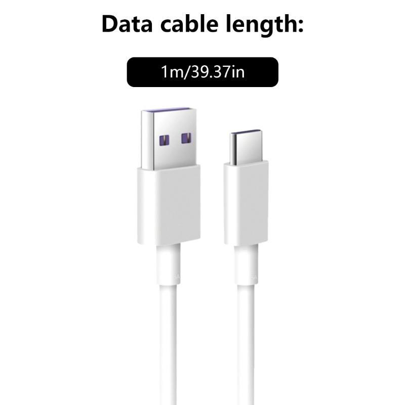5A Fast Charging Cable USB Male To USB C Male Power Cable Cord for Tablets Phones Quick Charging Data Wire