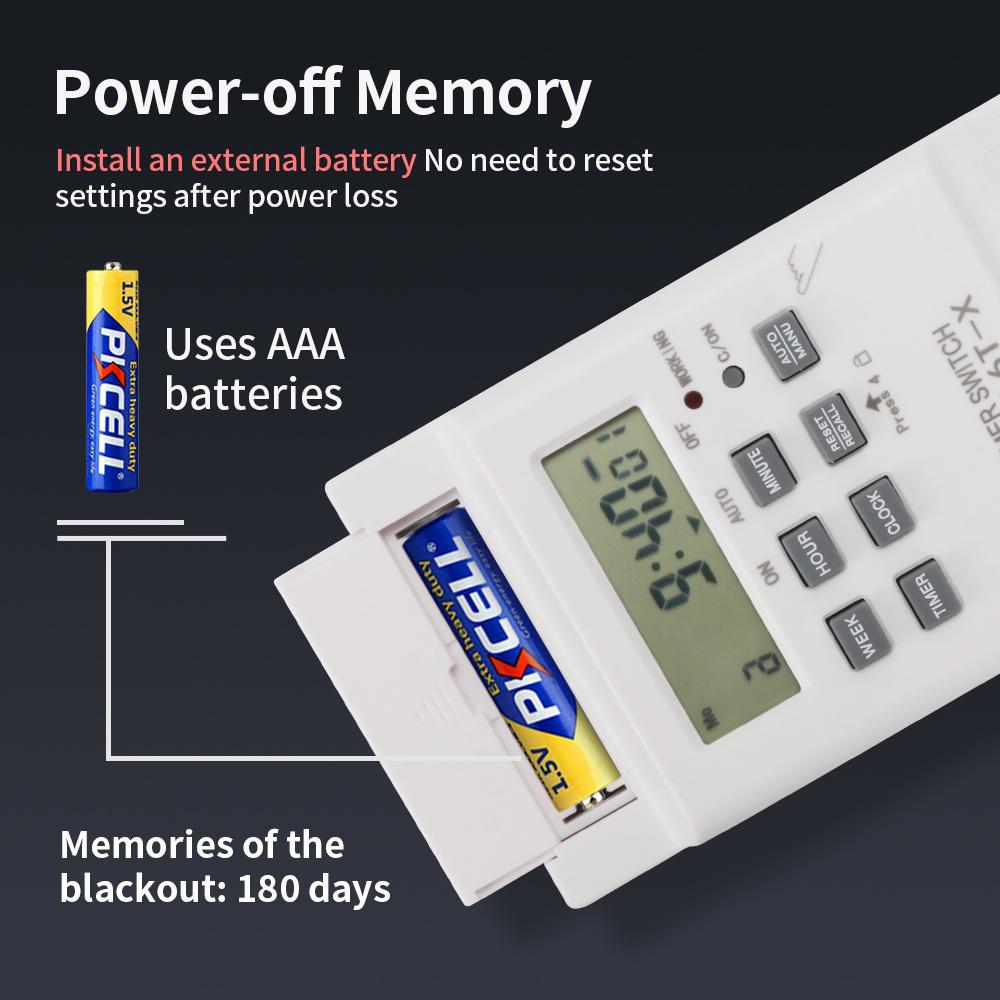 TNCE 15/30/60A Time Control Switch 220V for Street Light Advertising Board Water Pumps Programming Power Failure Timer module3