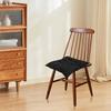 Coussin de chaise - AIMOONSA - 40 x 40 cm - Noir - Lot de 4 - Ficelles de maintien