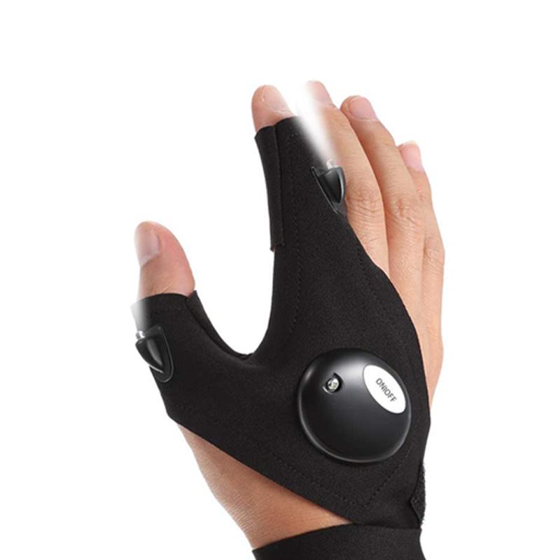 

Светодиодный фонарик для улицы, перчатки без пальцев, волшебный ремешок, водонепроницаемые перчатки-чехол для фонарика, инструменты для велоспорта, пешего туризма, выживания, кемпинга, спасения