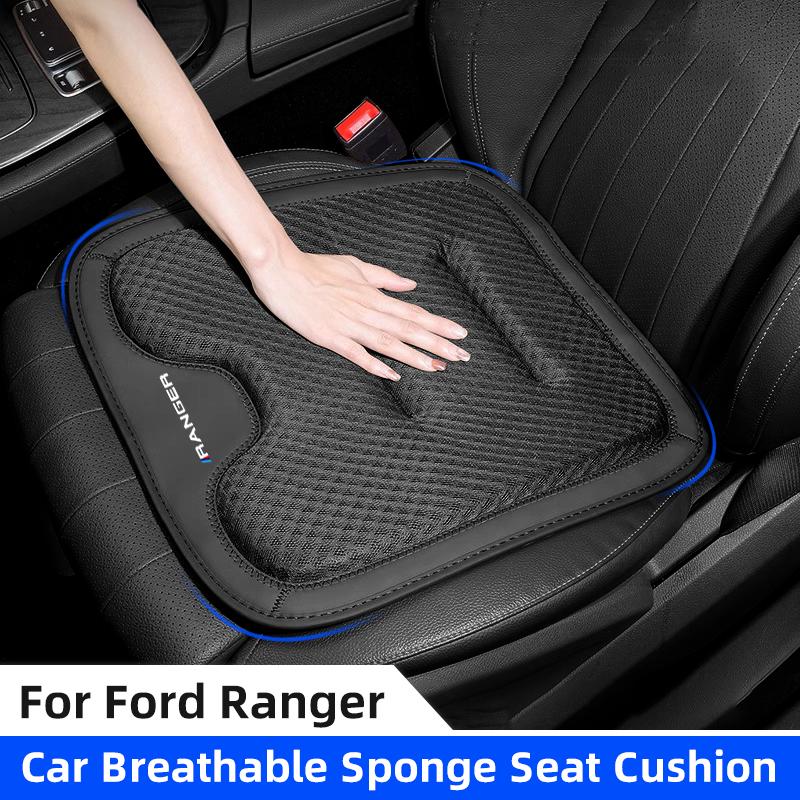 Car Seat Cover For Ford Ranger T9 T6 Raptor 2024 Breathable Non-Slip Seat Cushion Car Chair Cover Protector Pad Auto Accessories