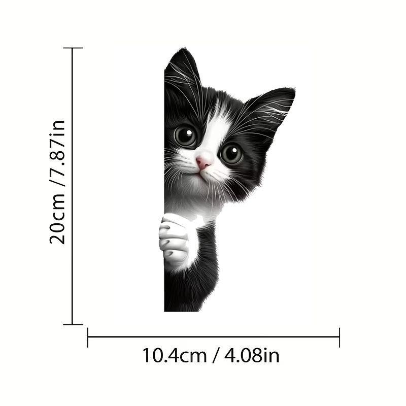 Peeking Cat Funny Car Decal Waterproof Removable Vinyl Sticker for DIY Laptop Skateboard Luggage Wall Decor A