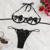 Women's Underwear Ladies Sexy Lingerie Bandage Bowknot Underwear Sleepwear G-string Lingerie Erotic Sets