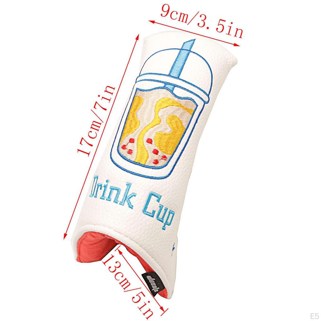 Pokrowiec na putter Pokrowiec na główkę kija golfowego Pokrowce na główki z zapięciem Akcesorium do sportów na świeżym powietrzu Prezent dla golfisty