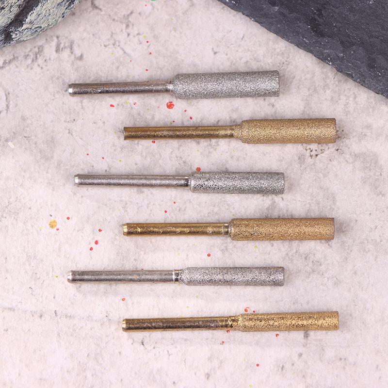 8Pcs Chainsaw Bits Titanium Plated Diamond Sharpener High Hardness Electric Chainsaw File 4/4.8/5.5Mm Chainsaw Sharpener Stone