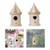 Natural House Hanging Birdhouse Garden Patio Decor DIY Birdcage