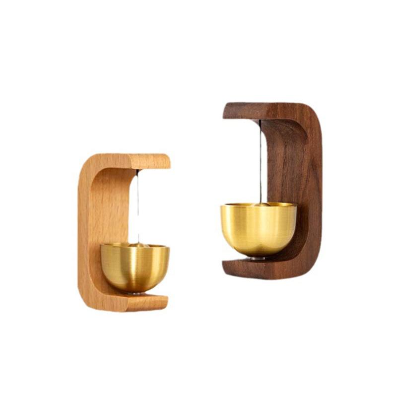Doorbell Wooden Wind Clock Game Wireless Doorbell Access Door Bell Decorative Wind Bell For Home Opening Home Decoration