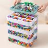 1/2/3 Layers Kids Building Block Storage Box Adjustable Sundries Container Classified Small Storage Container Toy Organizer Box