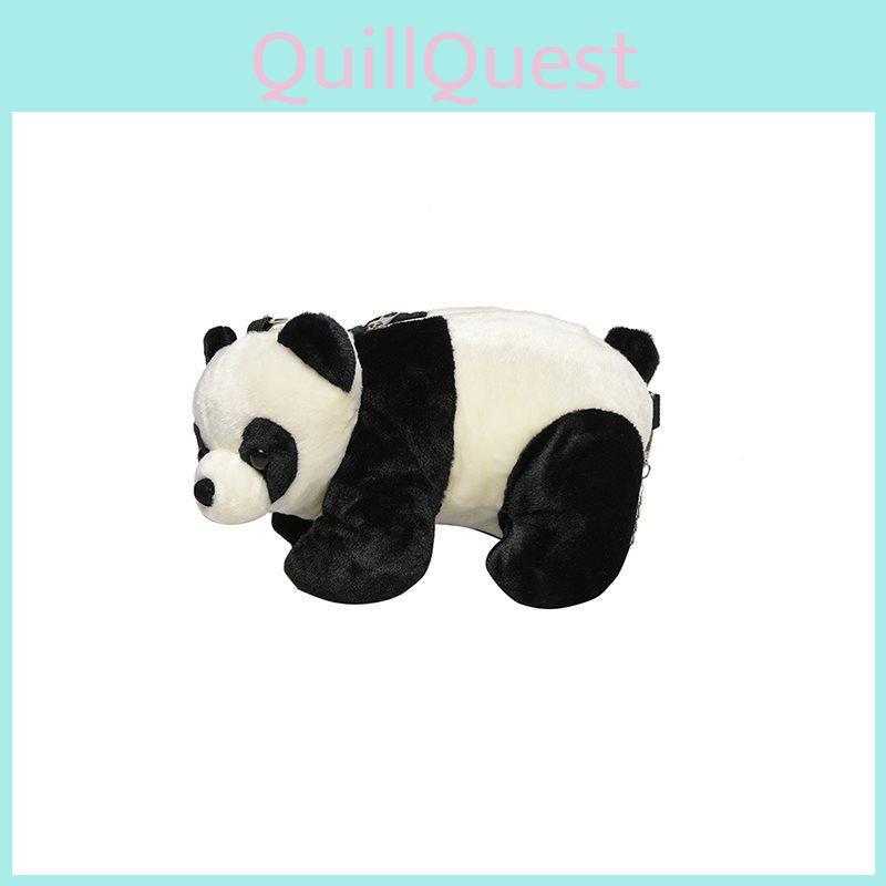 Adorable Plush Panda Crossbody Bag For Women Cute Doll Style Winter Accessory