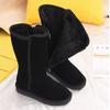 Long Snow Boots Women's Tall Tube with Inner Zipper Piled and Thickened Winter Winter Snow Cotton