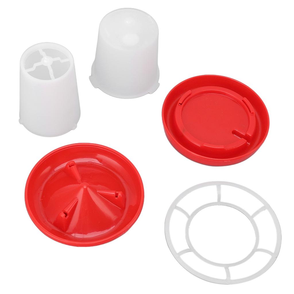 Chick Feeder and Waterer Kit Rotary Sleeve Design Automatic Feeding and Watering Poultry Feeder and Waterer Combo