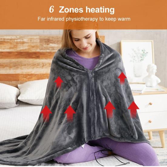 

Heating Blanket 3 Levels 6 Zones Heating Large Area Heated