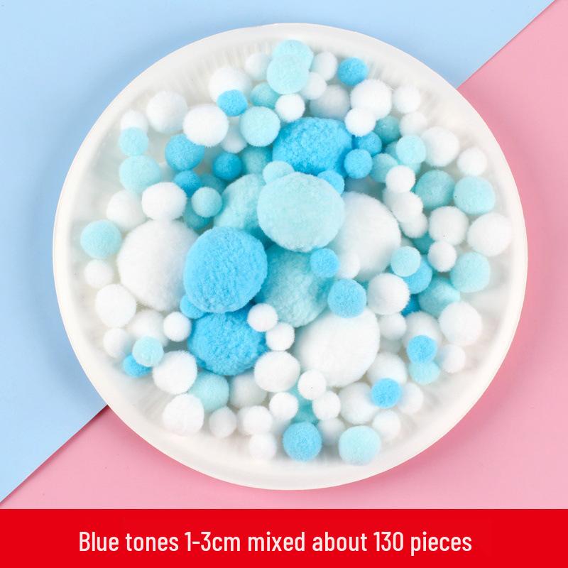 Colorful High Elastic Plush Pom Poms & Chenille Stems for DIY Crafts & Kindergarten Projects