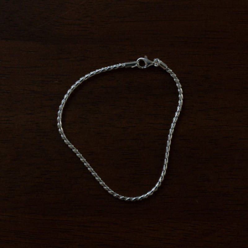 Youngglow Silver925 Rope Chain Bracelet
