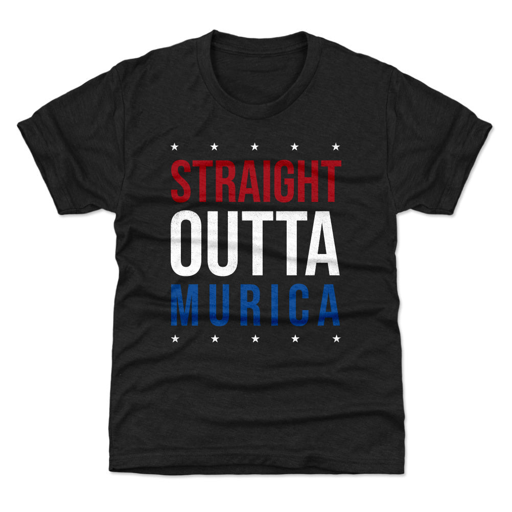 USA Straight Outta Murica WHT Men's Kids Women's Unisex T-shirt Tee Tops