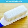 3 Pack Laundry Scrub Brush Shoe Laundry Stain Brush with Long Handle Very Soft Bristle Cleaning Brush for Clothes Shoes Sneaker Protable Laundry