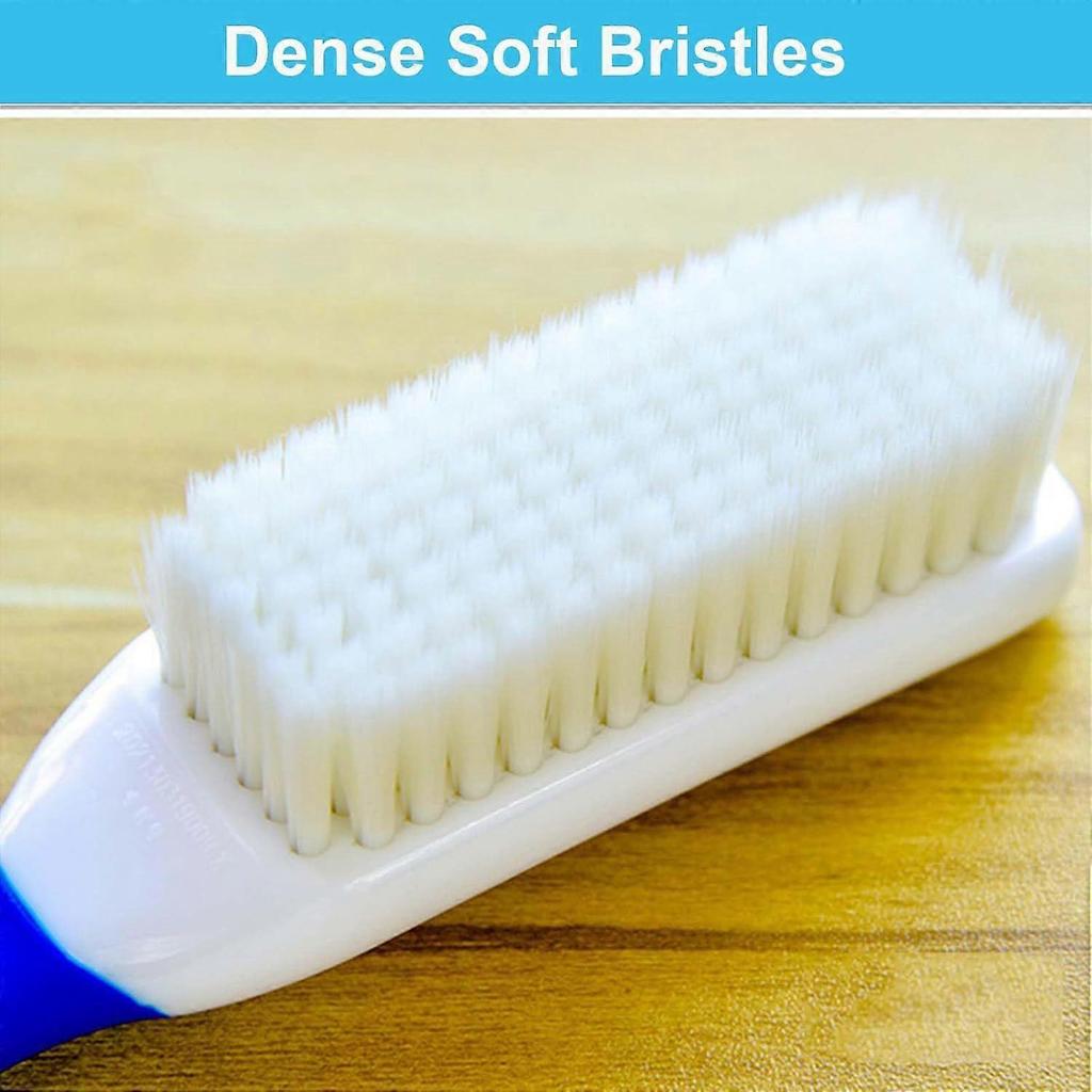 3 Pack Laundry Scrub Brush Shoe Laundry Stain Brush with Long Handle Very Soft Bristle Cleaning Brush for Clothes Shoes Sneaker Protable Laundry