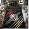 Tappeto in Flanella Stampato Juventus FC Antiscivolo Morbido Poliestere Tappeto per Pavimento Tappetino Decorativo per Interni per Camera da Letto Soggiorno Divano