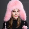 New hats Fox women Russian women Shanka pilot tripper snow hat