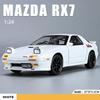 1:24 Mazda RX7 RX-7 supersportsbil lyd og lys pull-back samling ornamenter simulering støpt modellbil støping barneleke gutt gave