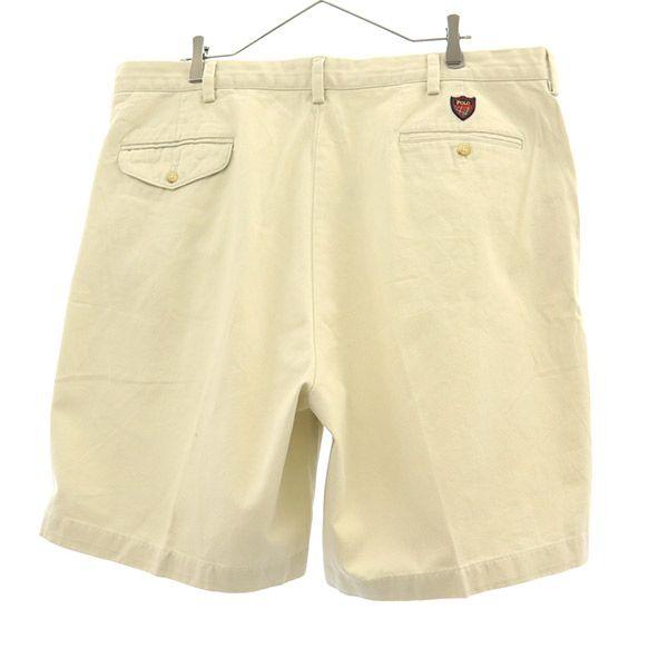 POLO GOLF Logo Patch Golf Tack Chino Shorts W42 Beige Biggs Men's Used