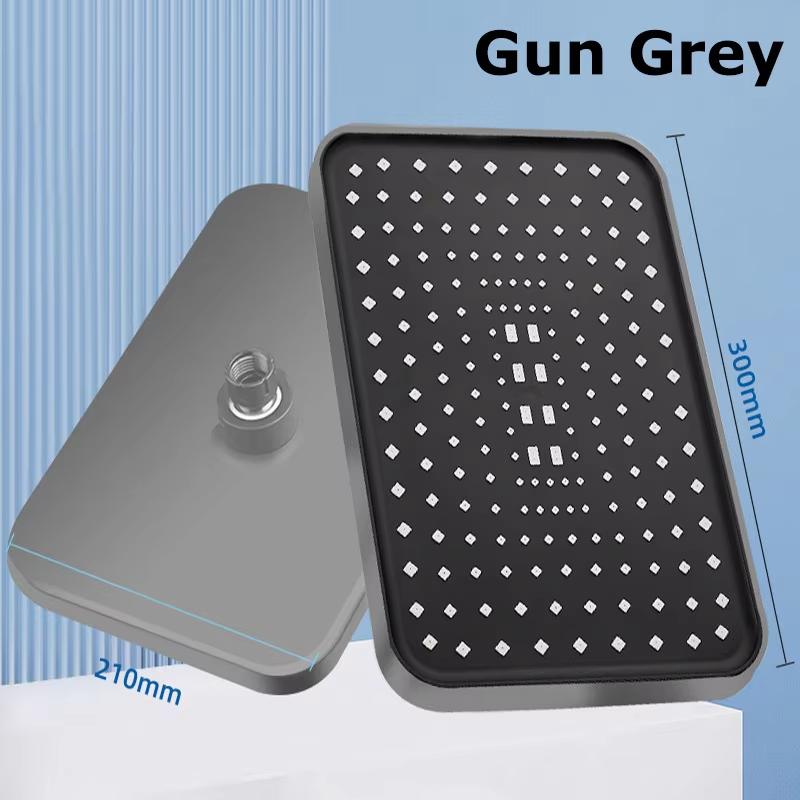 New 14 Inch High-pressure Top Spray Pressurized Showerhead with High Flow Rate and 360 ° Rotation for Water-saving