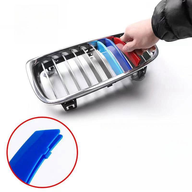 3PCS/lot Car Grille Network Decor Trims Grill Sticker for BMW E46 F30 E90 3 Series Car Style BMW Grille Sticker BMW Accessories