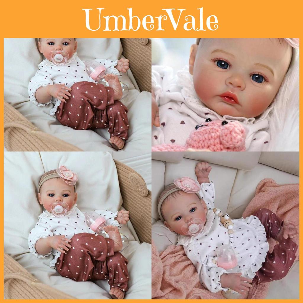 Reborn Baby Doll 46cm Silicone Material With Detailed Paintwork For Kids And Enthusiasts