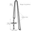 Christian Religion Simple Cross Pendant Necklace for Women Men Stainless Steel Black Color Amulet Chain Necklaces Jewelry Gift
