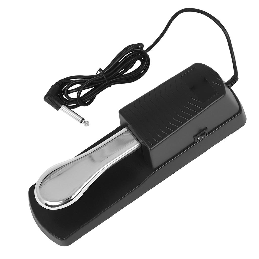 Sustain Pedal Anti Slip Tension Adjustable Metal Sustain Foot Pedal for Digital Piano Electronic Keyboards